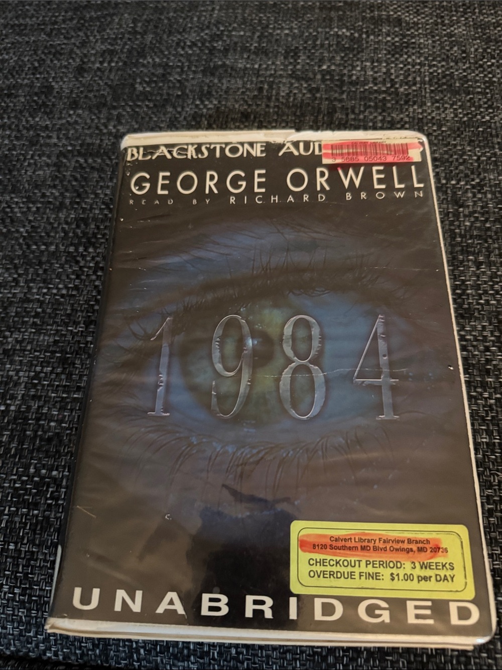 George Orwell 1984 Unabridged Audiobook - Black and Blue